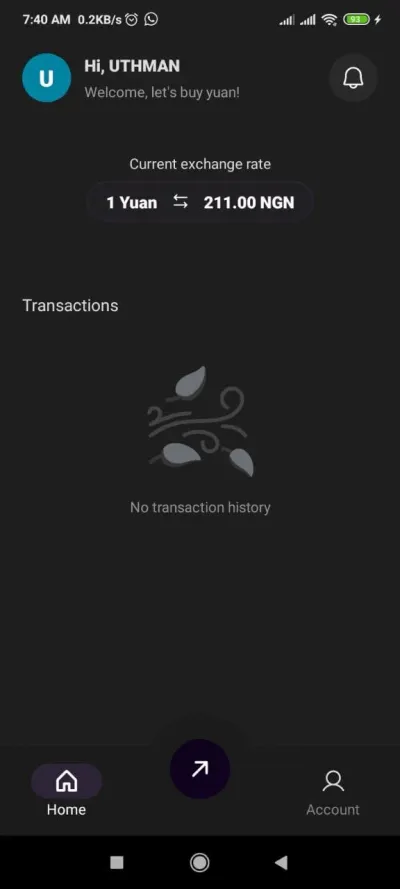 Kwilax app home&nbsp;